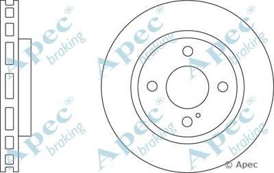 APEC BRAKING dsk2647 -  Тормозной диск